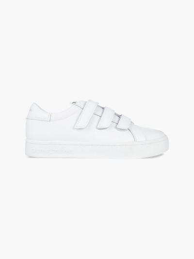 Calvin Klein Cipők HU899299 | Calvin Klein Faux Bőr Női Sportcipő Világos Fehér